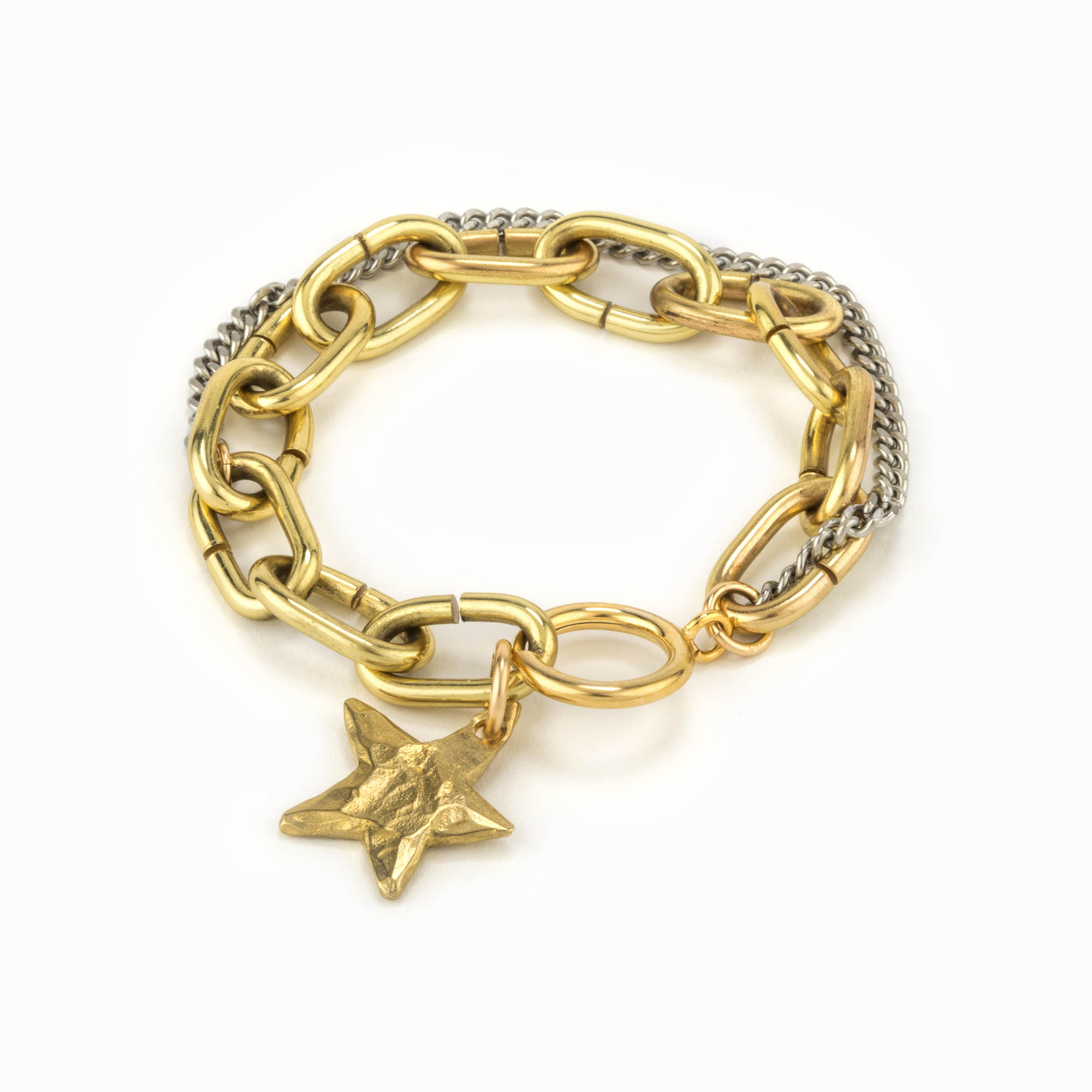 Featured image for “Sirius Brass Chain Bracelet”