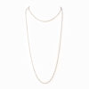 A simple double layered silver chain necklace with gold vermeil giving it the look of two necklaces in one.