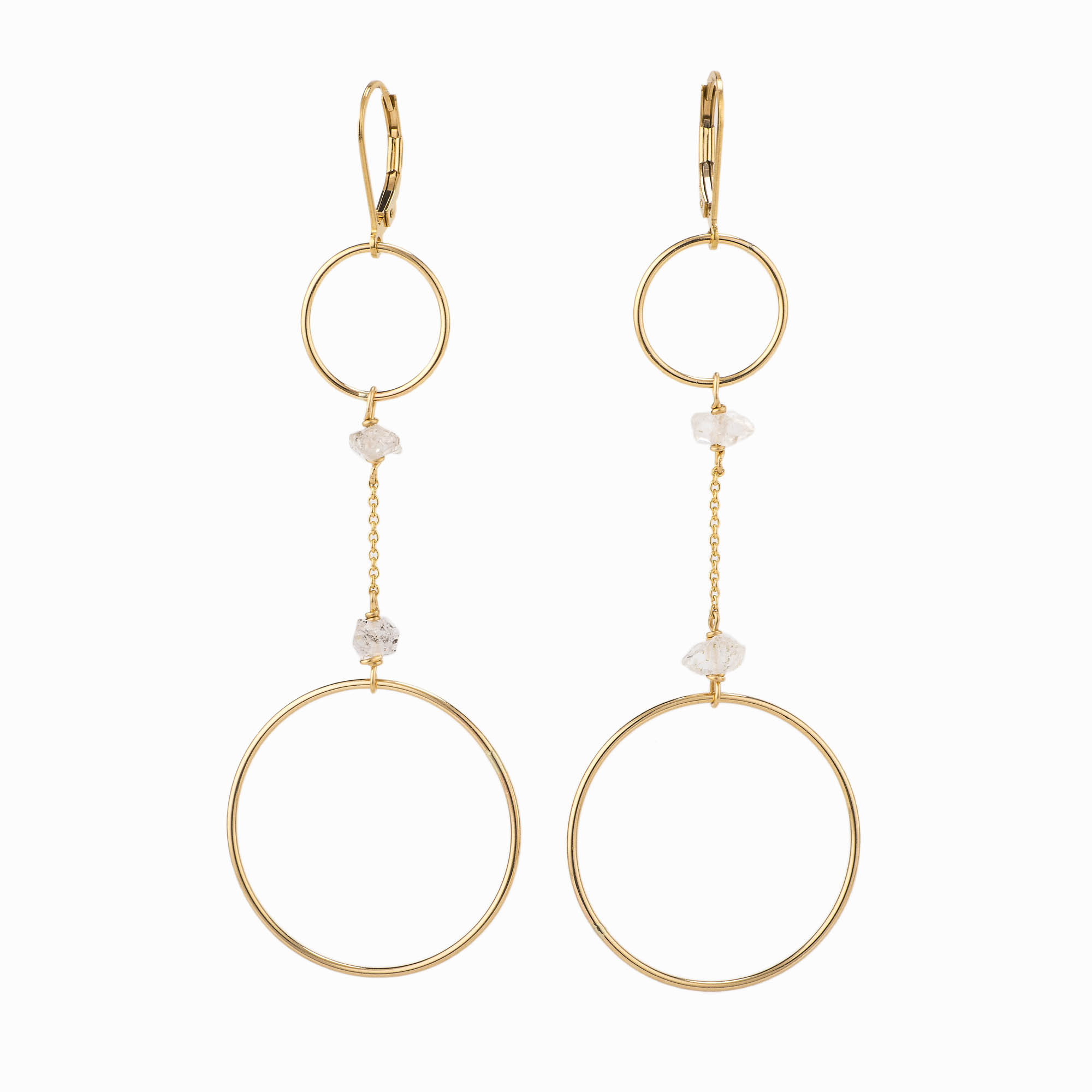 Featured image for “Primrose Gold Hoop Earrings”