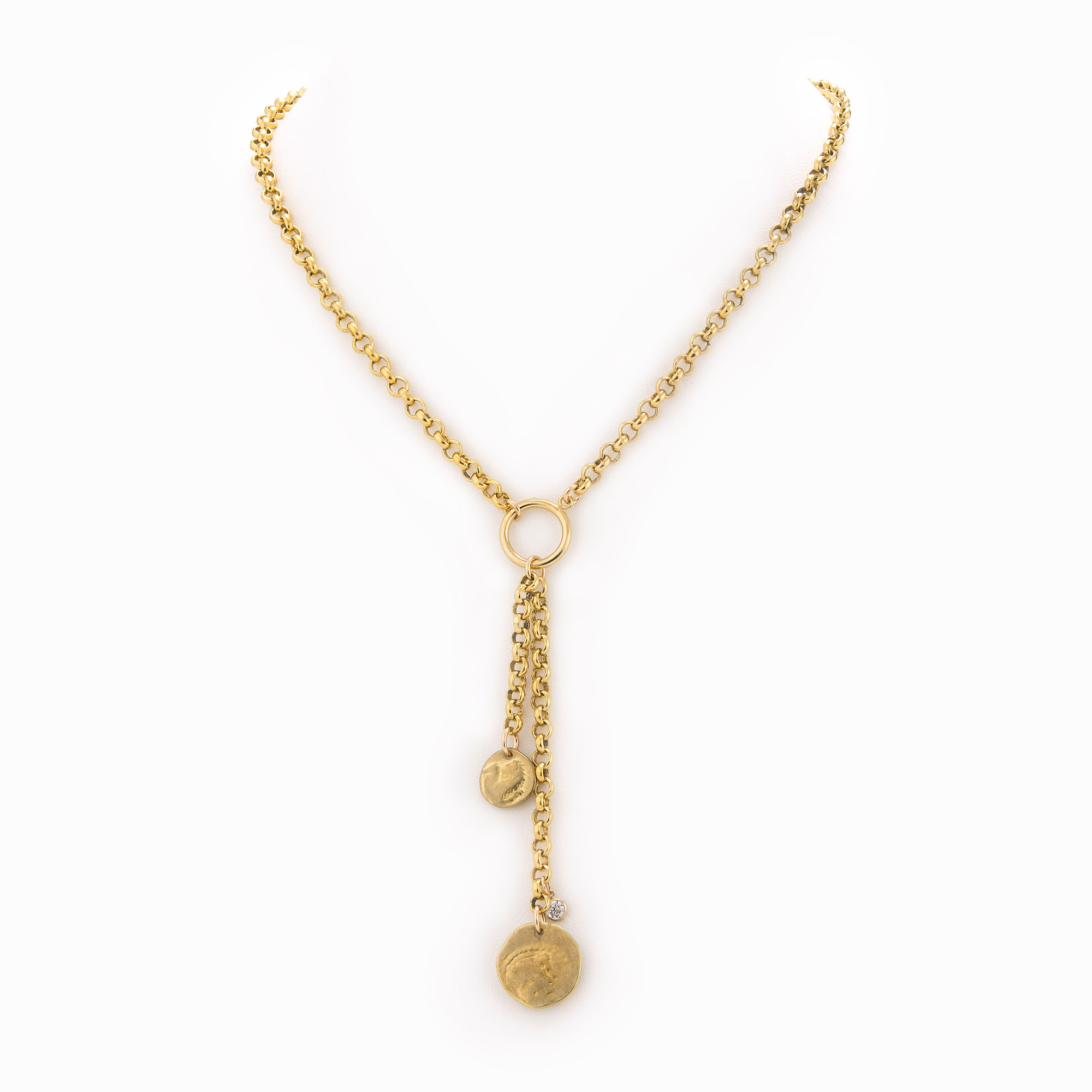 Featured image for “Indie Brass Rolo Chain Necklace”