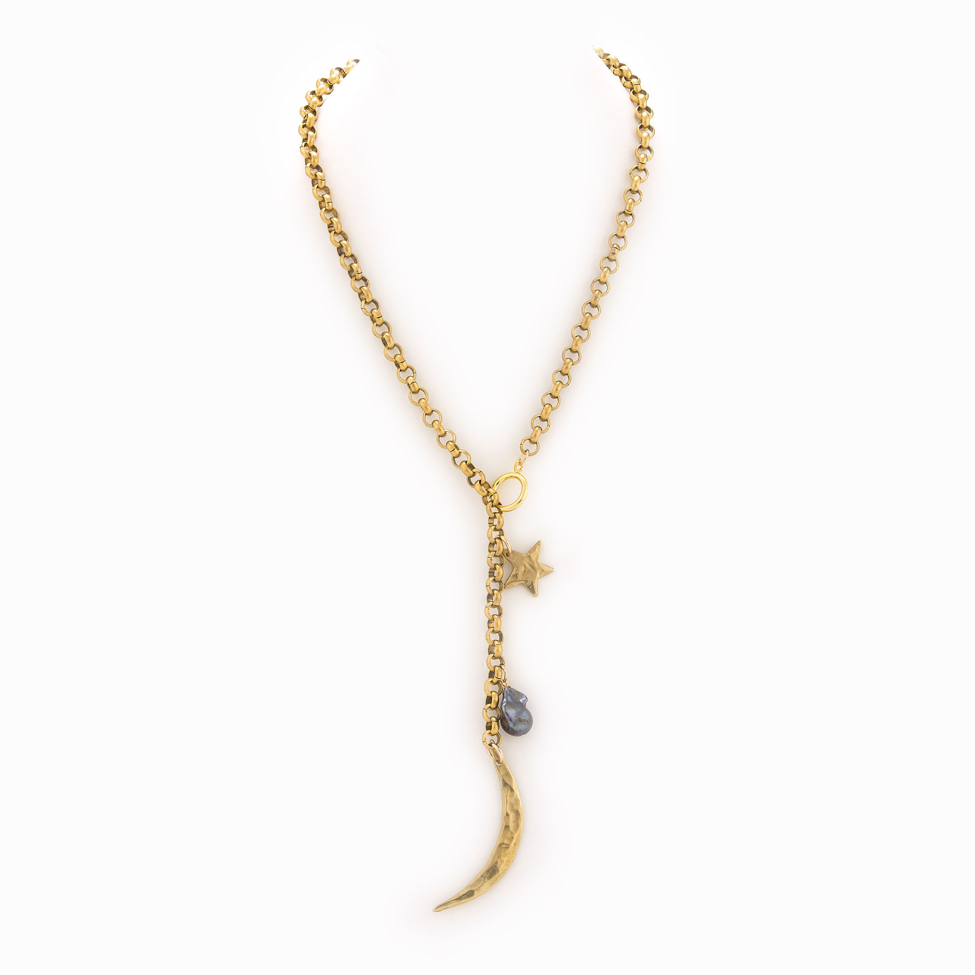 Featured image for “Reva Brass Necklace”