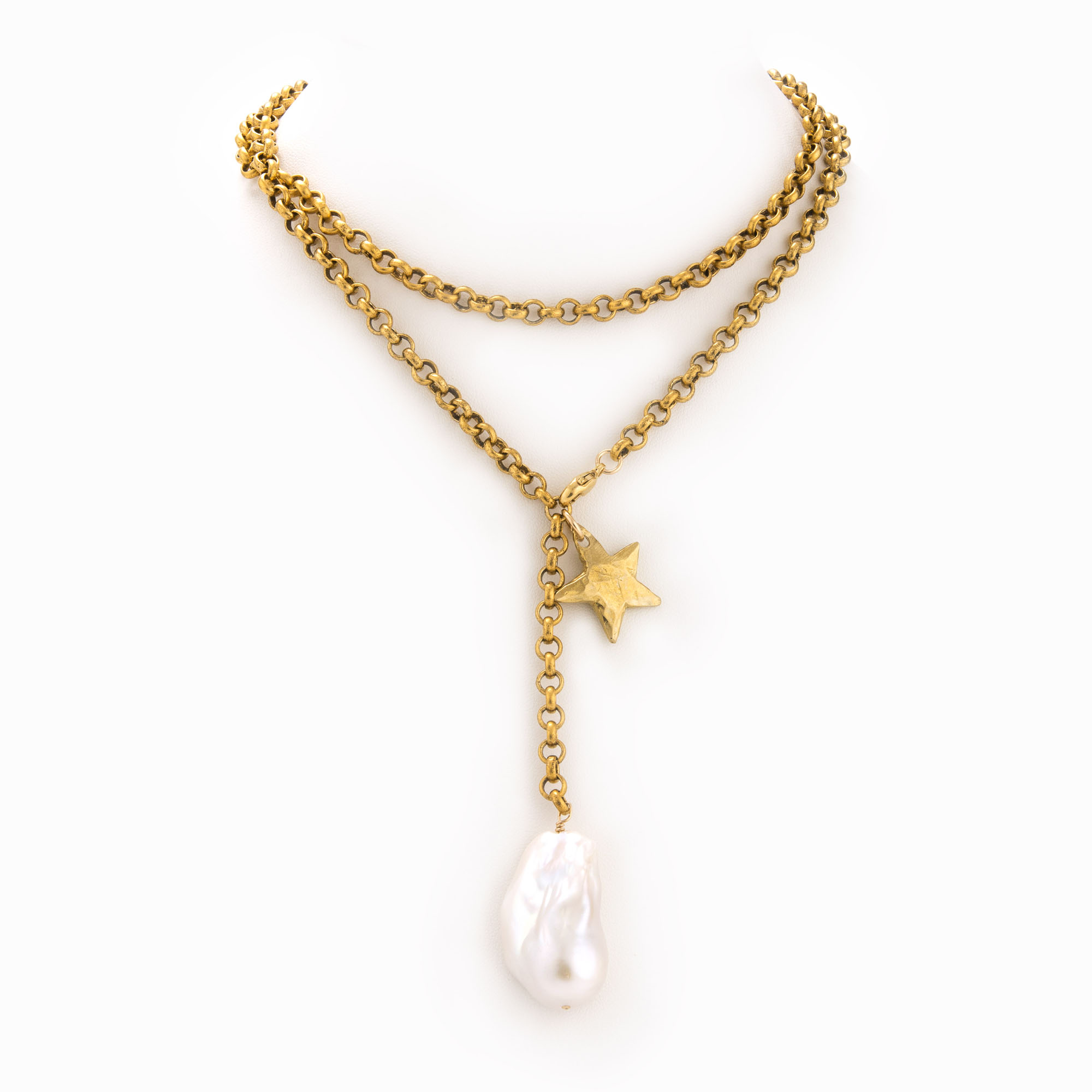 Featured image for “Ellen Brass Necklace”