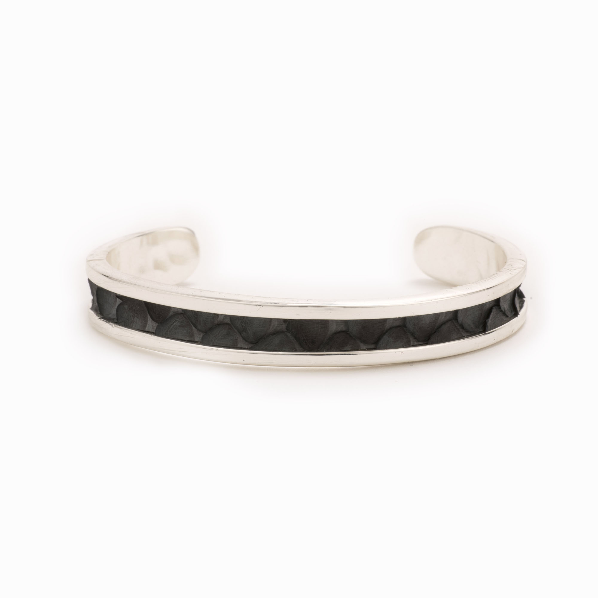 Featured image for “Small Charcoal Silver Cuff”
