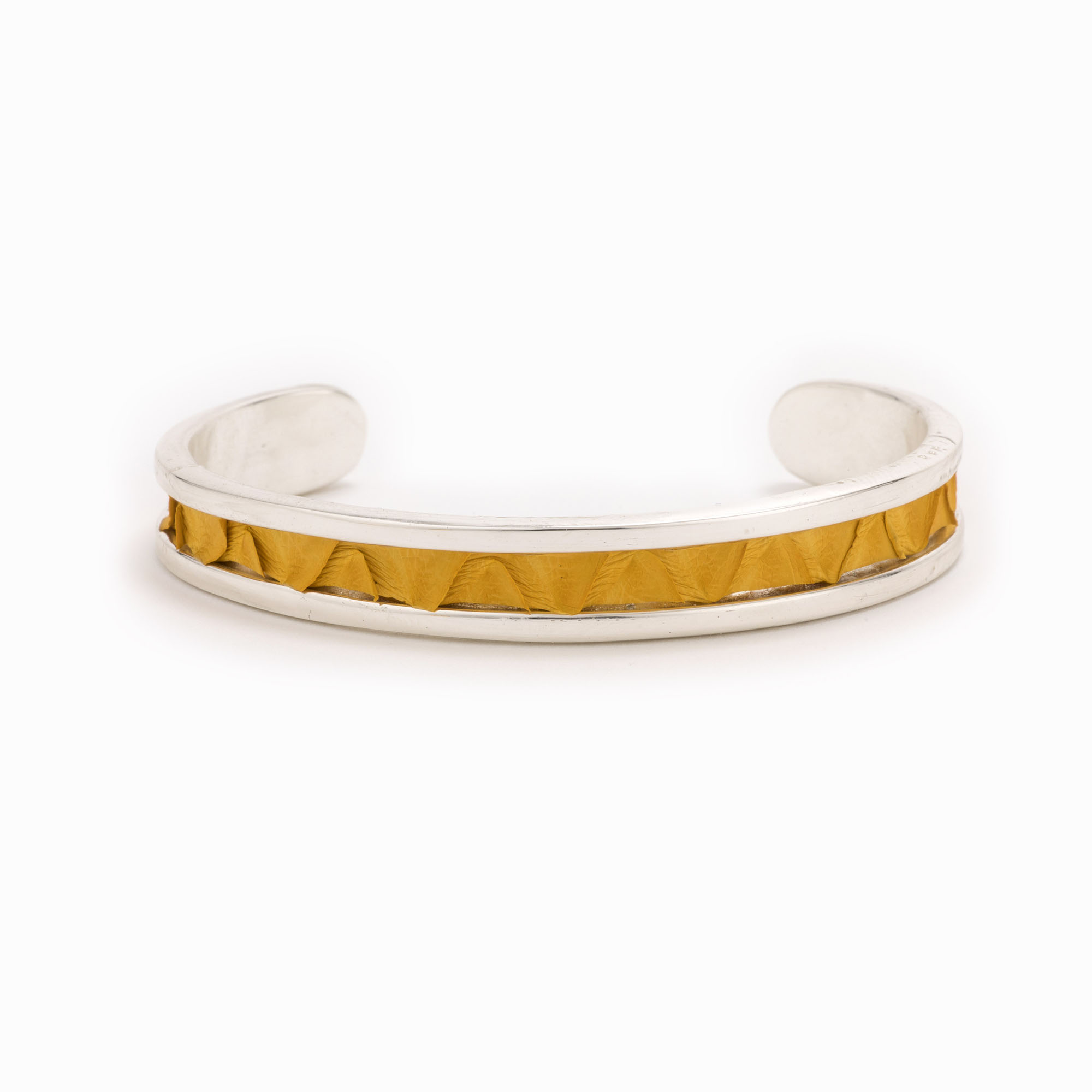 Featured image for “Small Mustard Silver Cuff”