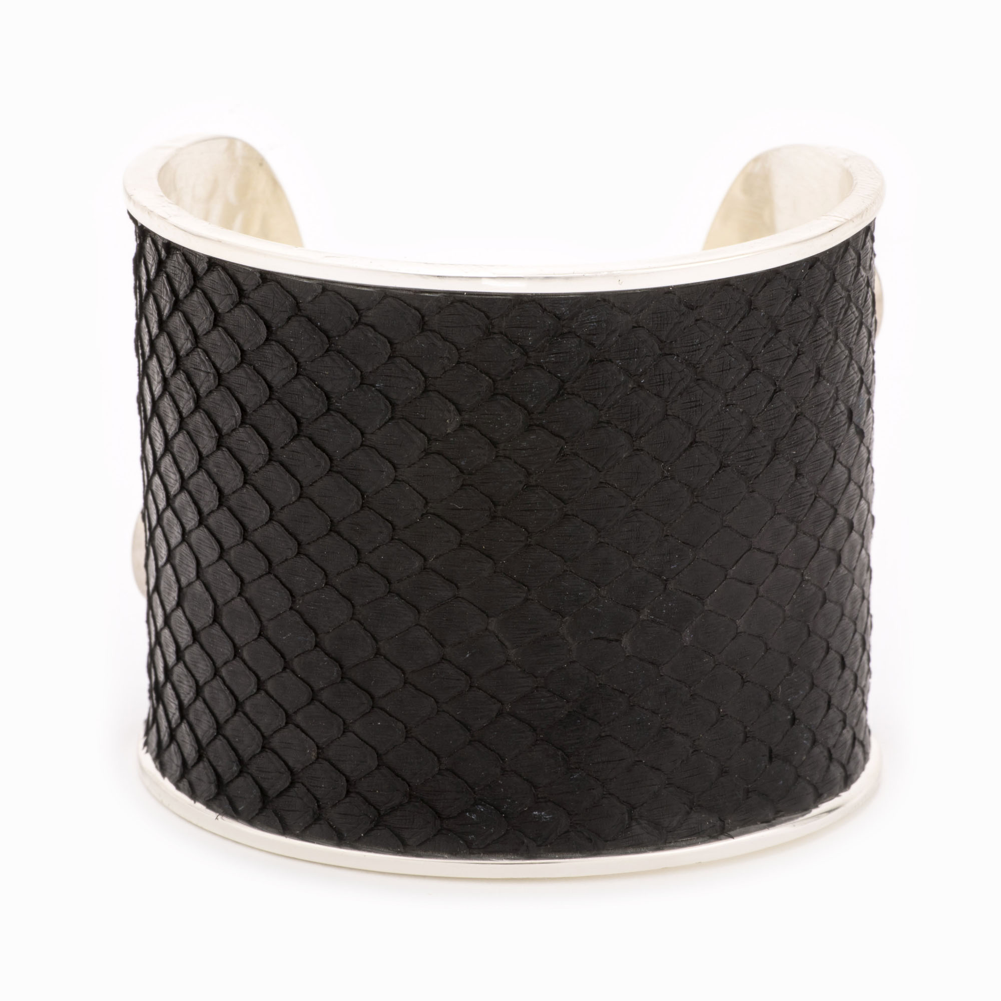 Featured image for “Large Black Silver Cuff”