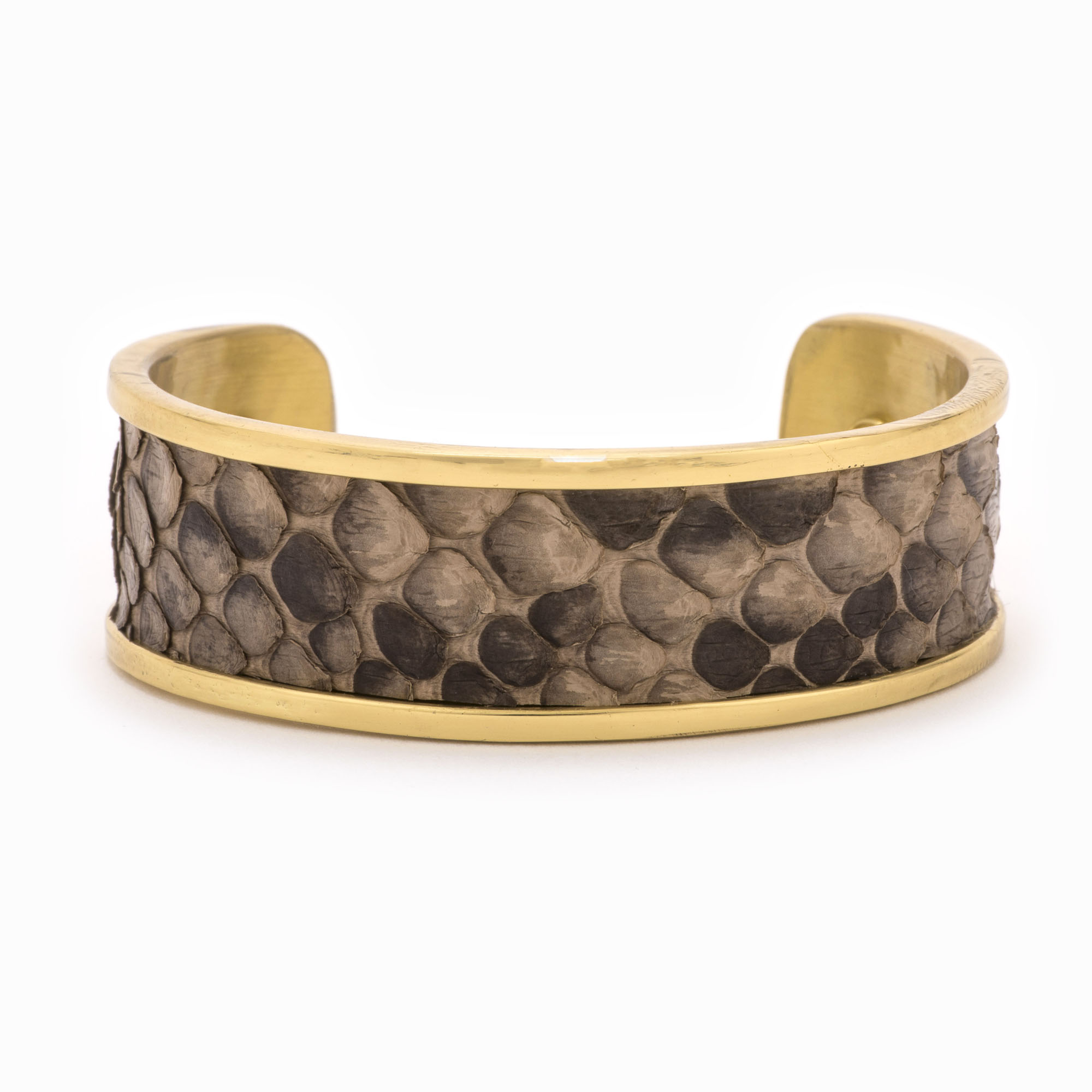 Featured image for “Medium Grey & Brown Gold Cuff”