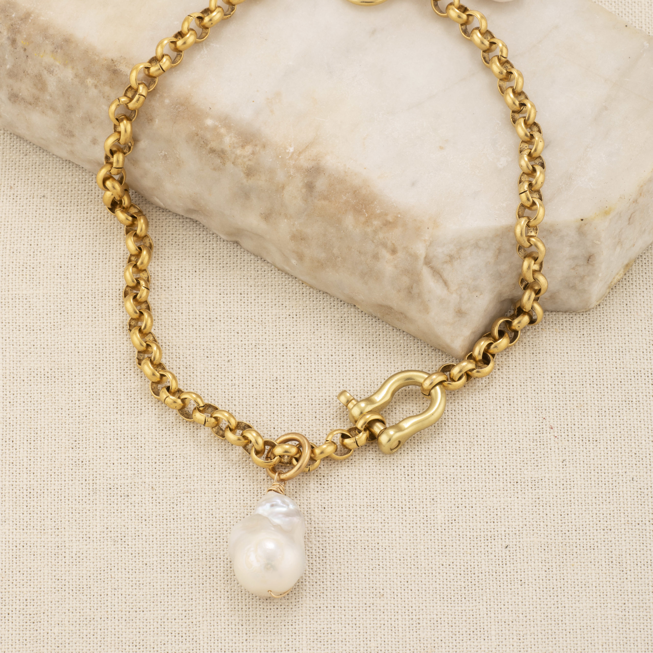 Dakota Brass Necklace