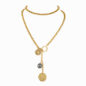 Charmed Tahitian Brass Necklace