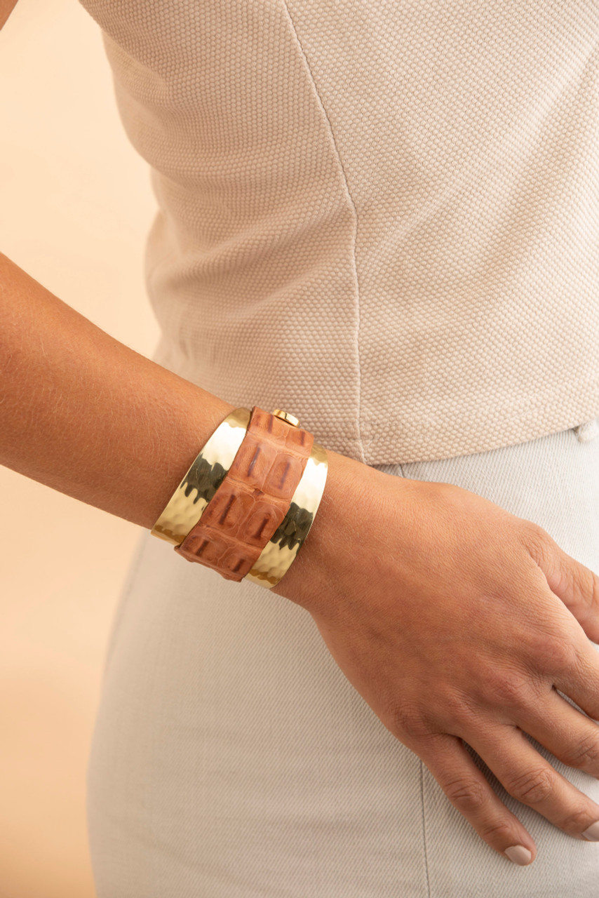 Fallon Brass Bracelet