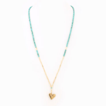 Shaman Turquoise Beaded Necklace