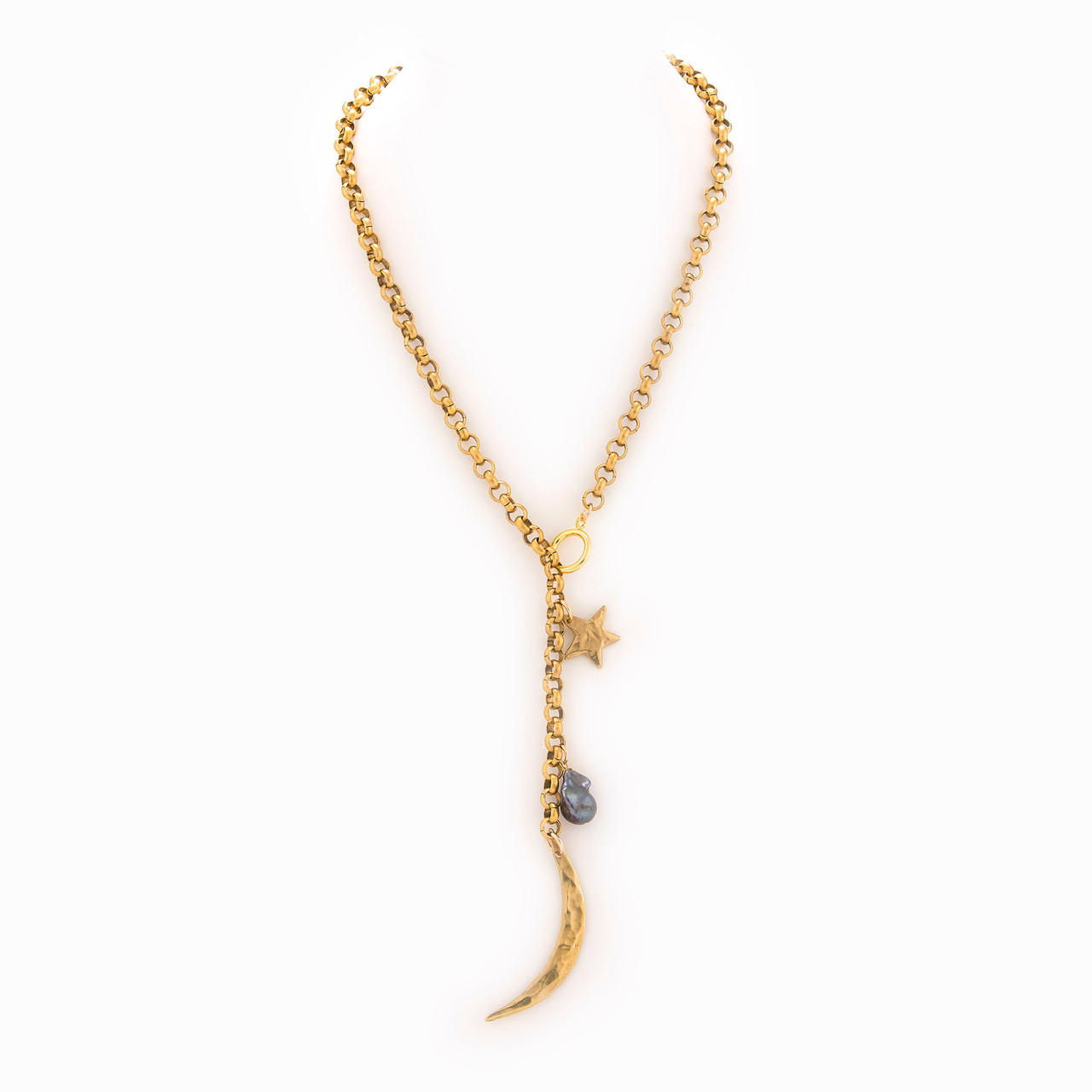 Reva Brass Necklace