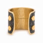 Large Charcoal Gold Cuff