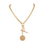 Brass rolo chain necklace